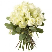 Desire Fresh Flowers Bouquet, Bunch of White Roses